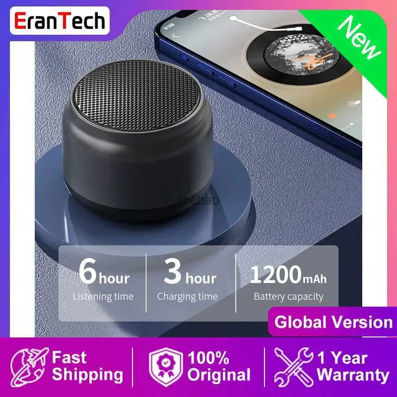 Kitaplık hoparlörleri Erantech Yeni Kablosuz Hoparlör Bluetooth Taşınabilir Açık Spor Ses Stereo Desteği Cep Telefonu Subwoofer Mini Taşınabilir Hoparlör