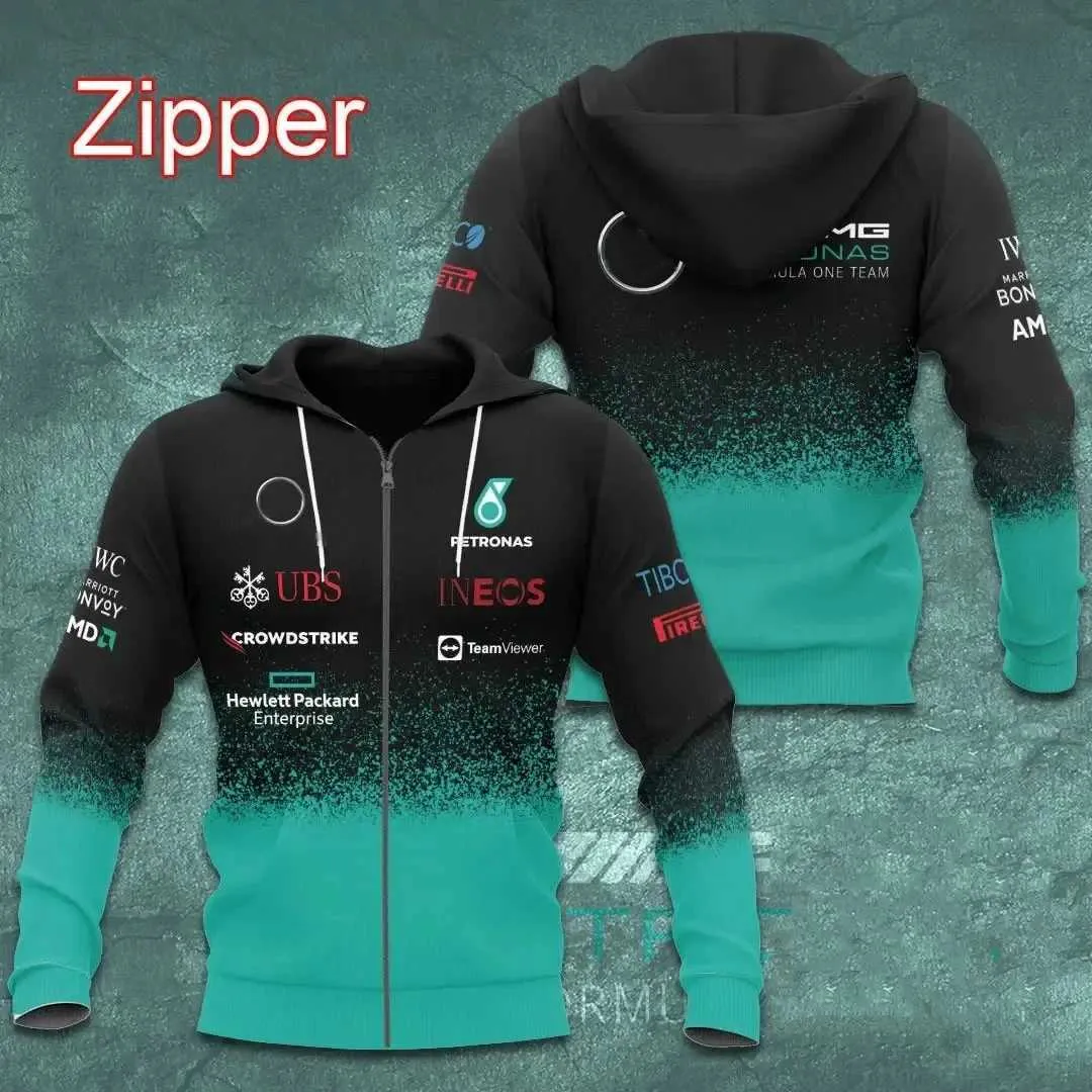 De nieuwste best verkochte casual buitensportkleding 3D-geprinte F1-race-novelle trui voor heren grote maten Sudaderas unisex