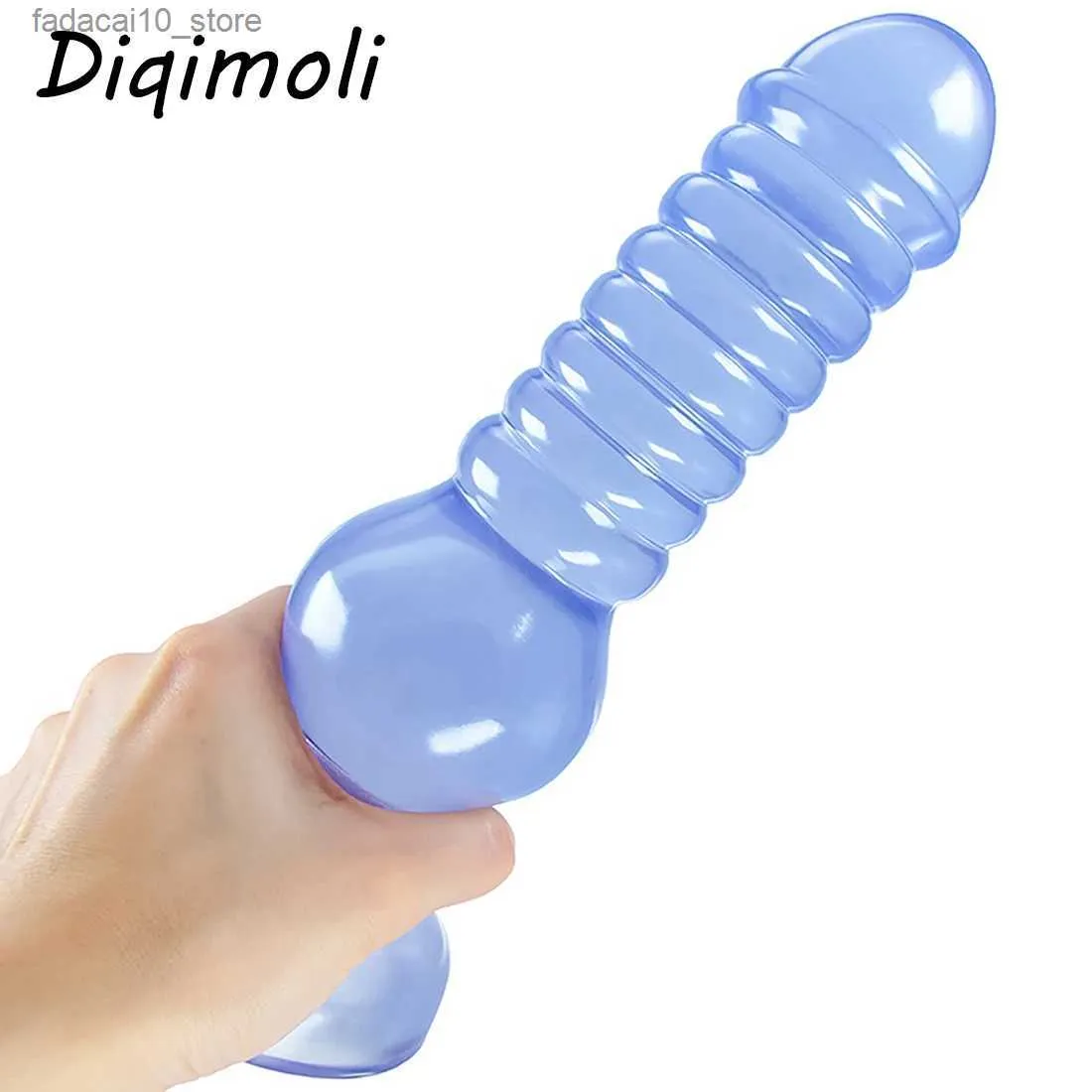 Outros itens de beleza de saúde Oversized Anal Plug Dildos Estimular ânus e Vagina Butt Plug Masturbador Pênis Macio Dilatador Anal Brinquedo Adulto Q240117