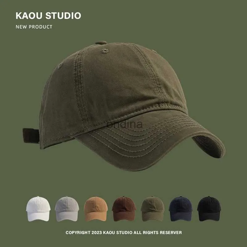 Ball Caps Men's and Women's Four Solid Color Peaked Cap Korean Style Simple and Casual All-Matching Baseball Cap Soft Top Curved Brim Hat YQ240117