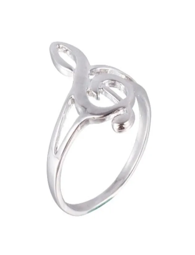 Pierścień Knuckle Knuckle w srebrnych notatkach muzycznych pierścionki dla kobiet minimalistyczne hipster dla dziewczyny pusta notatka muzyczna pierścionki biżuterii 2975012