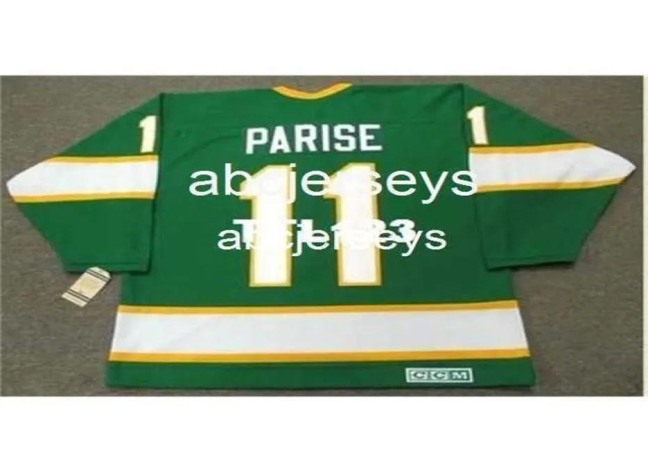 11 JP Parise Minnesota North Stars 1967 CCM Vintage Hockey JerseyまたはCustom Any Name Retro Jersey6850440