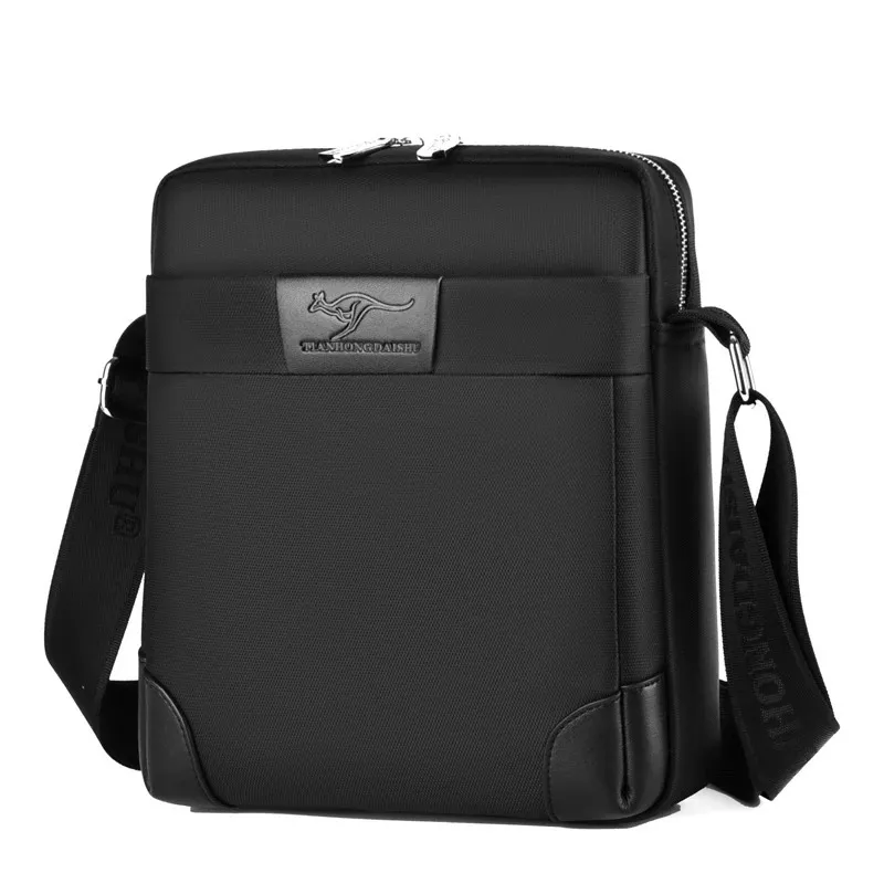 Verão canguru marca de luxo dos homens crossbody sacos oxford vintage mensageiro saco masculino pequeno ombro para o homem bolsa negócios 240117