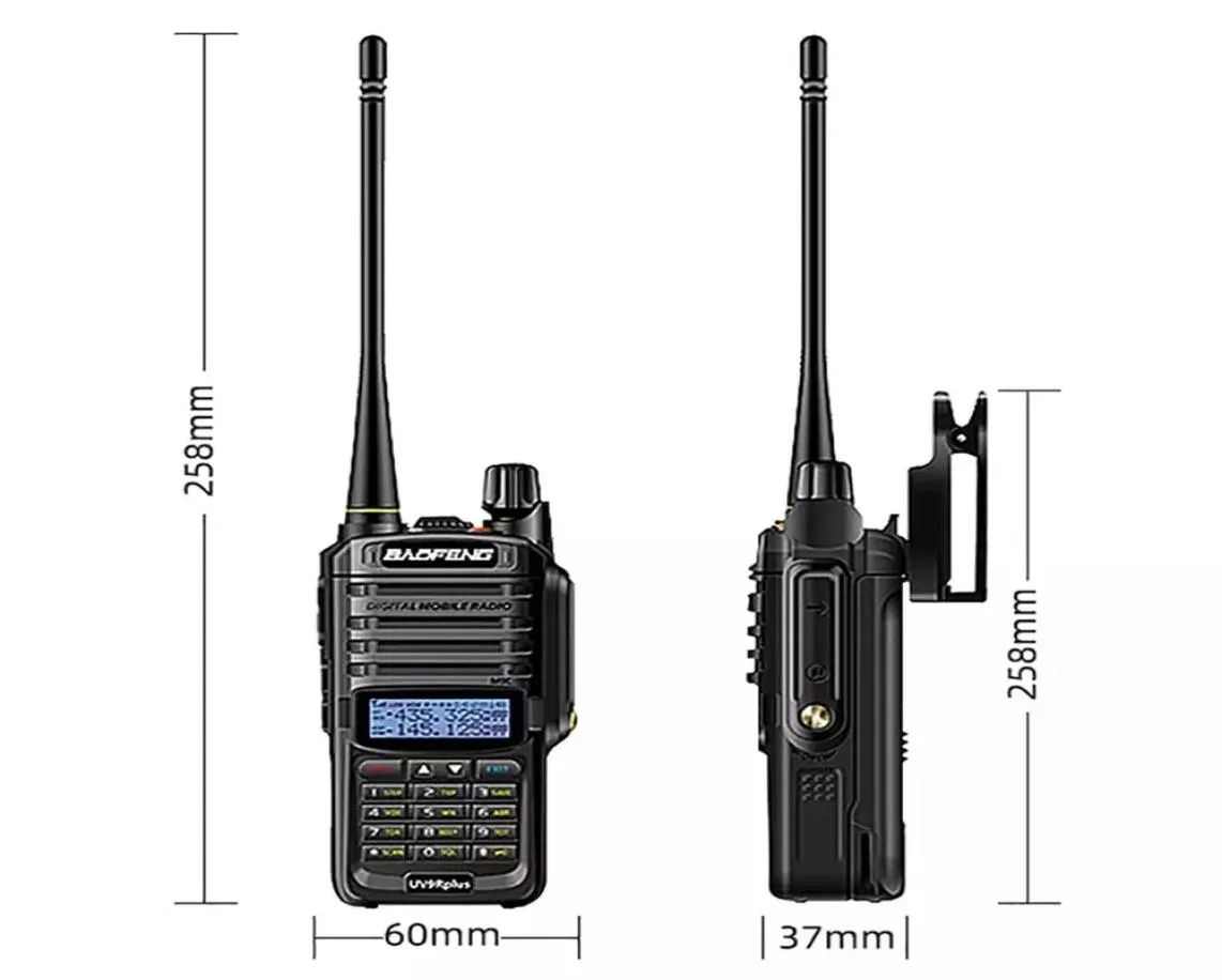 Baofeng UV9R Plus Водонепроницаемая рация IP68 8800 мАч Портативная портативная рация UV9R дальнего действия 10 км 10 Вт Мощная радиолюбительская рация WalkieTalkie6830787