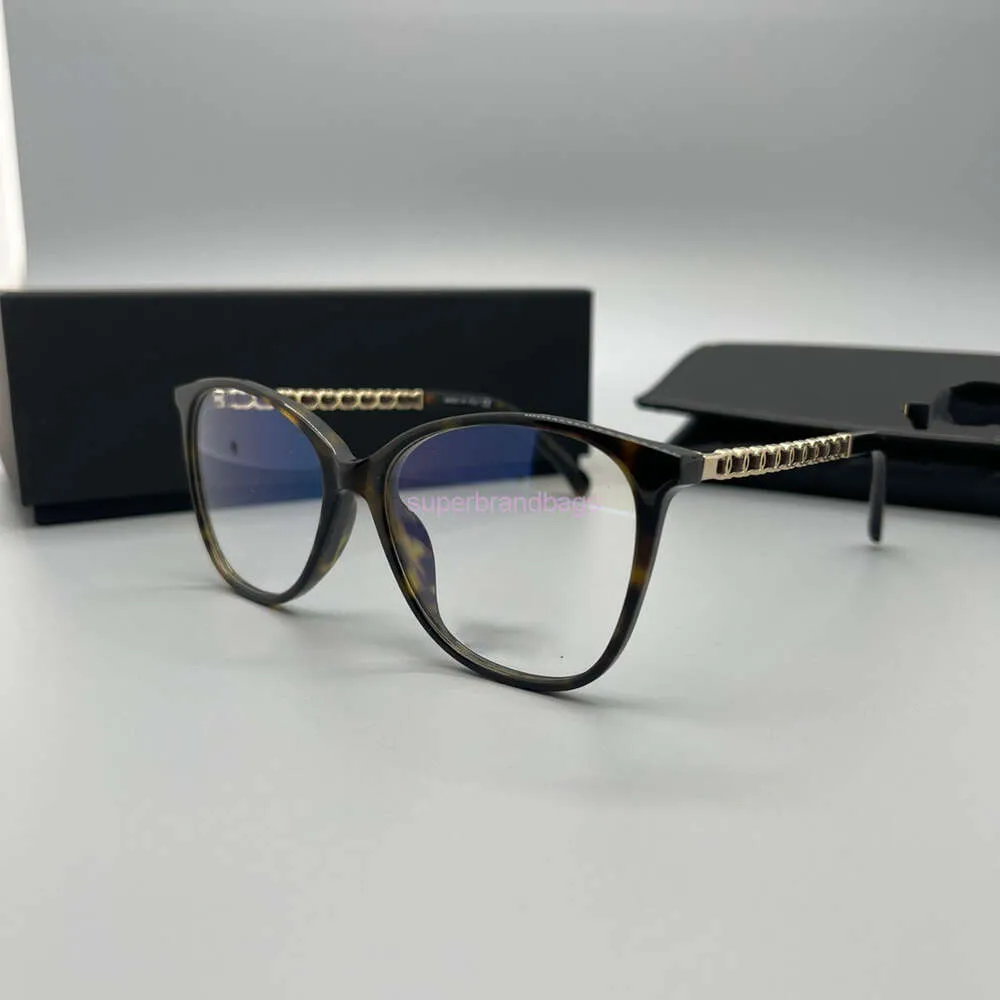 Солнцезащитные очки ISM в одном стиле с тканой цепочкой, простые черные очки в оправе для женщин, кошачьи глаза, анти-синий свет, можно сочетать с близорукостью