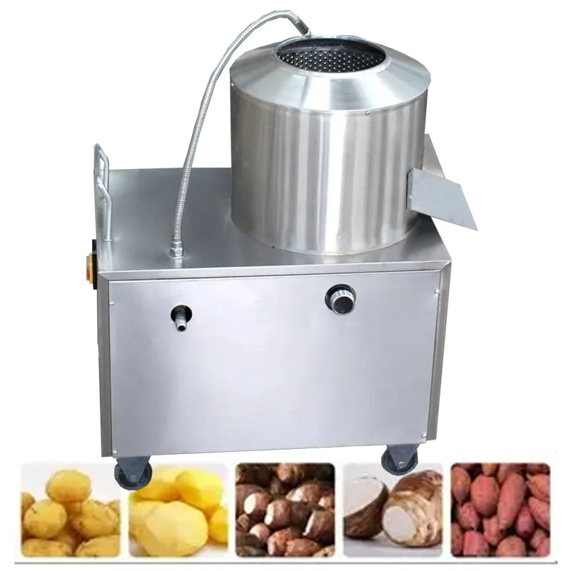 Commercial Potato Peeling Machine 120-250kg/h Populär sötpotatisskalare potatisrengöringsmaskin 1500W