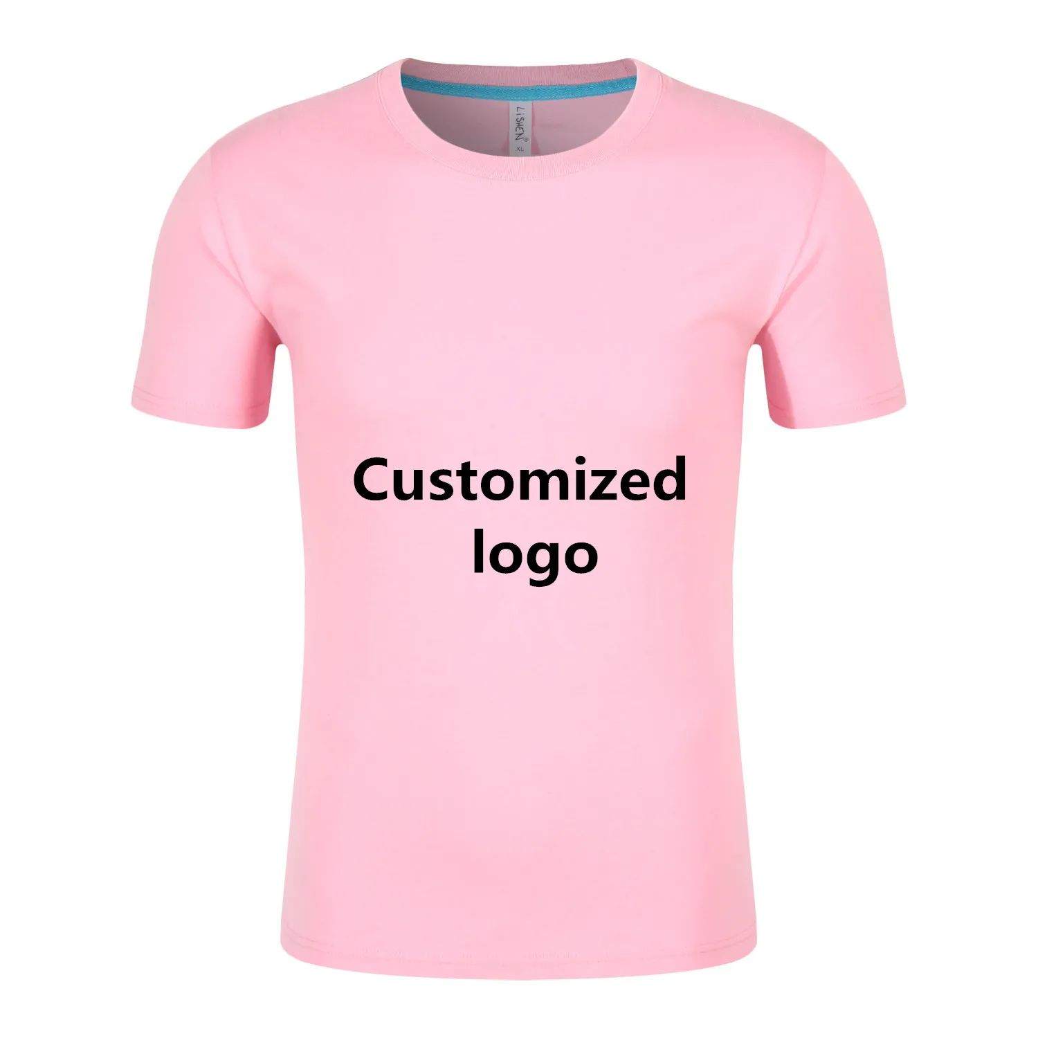 Chemise publicitaire culturelle en pur coton 220g, T-shirt personnalisé, vêtements de travail, séchage rapide, col rond, manches courtes, logo imprimé