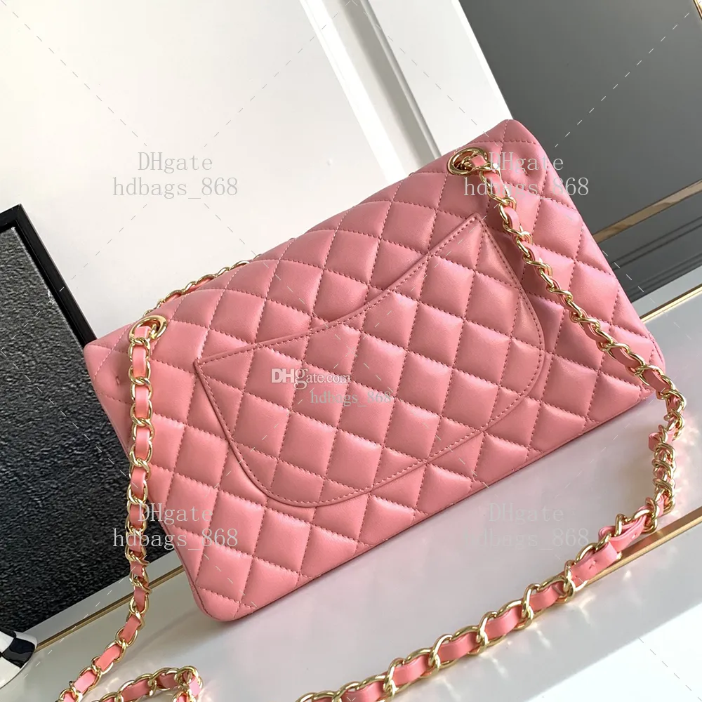 Bags 10A Classical Handbag for Women Lambskin Leather Made Mirror 1 1 quality Designer Luxury bag Fashion Shoulder Bag Crossbody bag Clutch Bag With