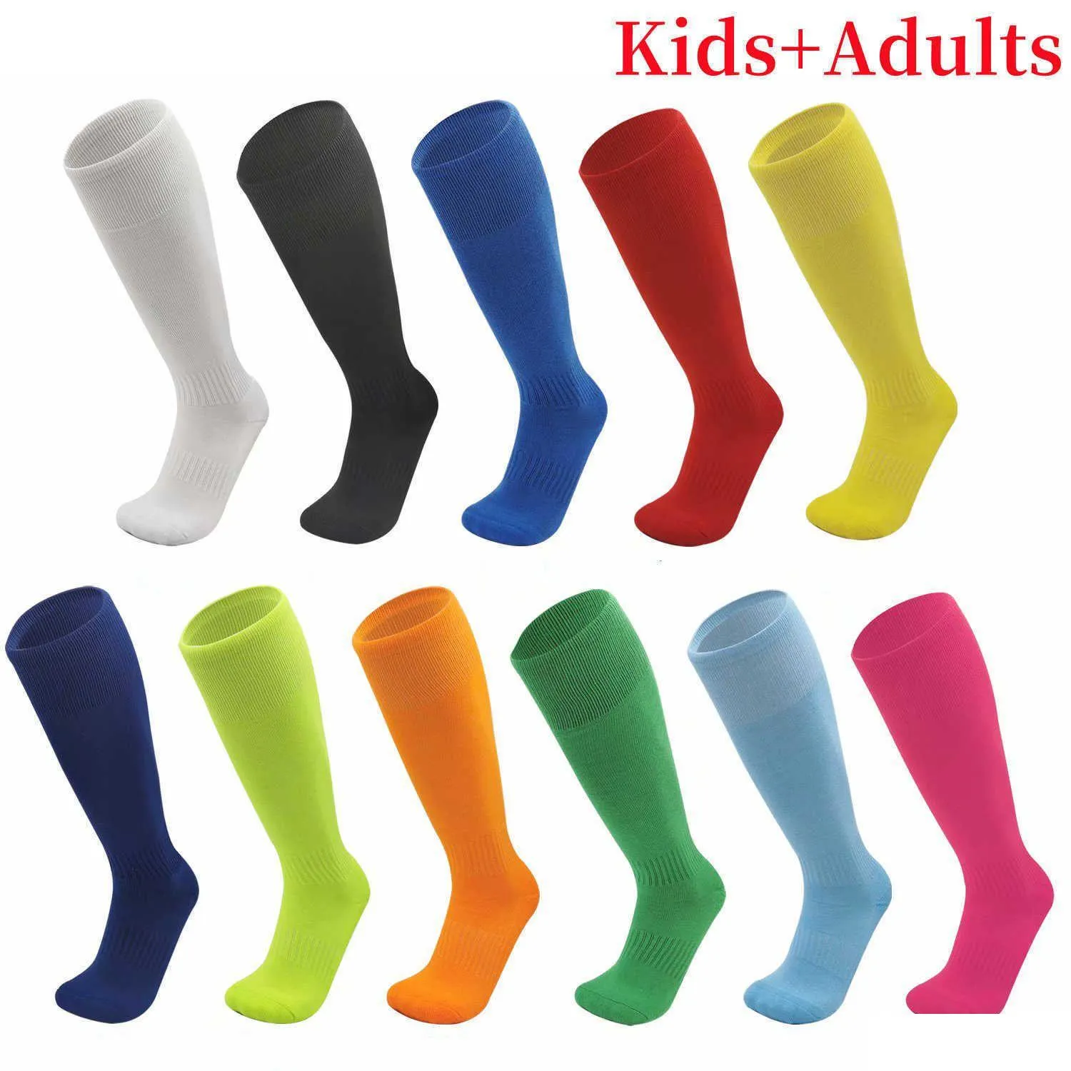 Sports Socks Football Adend Outdoor Rugby Strumpor Over Kne High Volleyball Baseball Hockey Kids Adts Long L221026 Drop Delivery DHMNQ