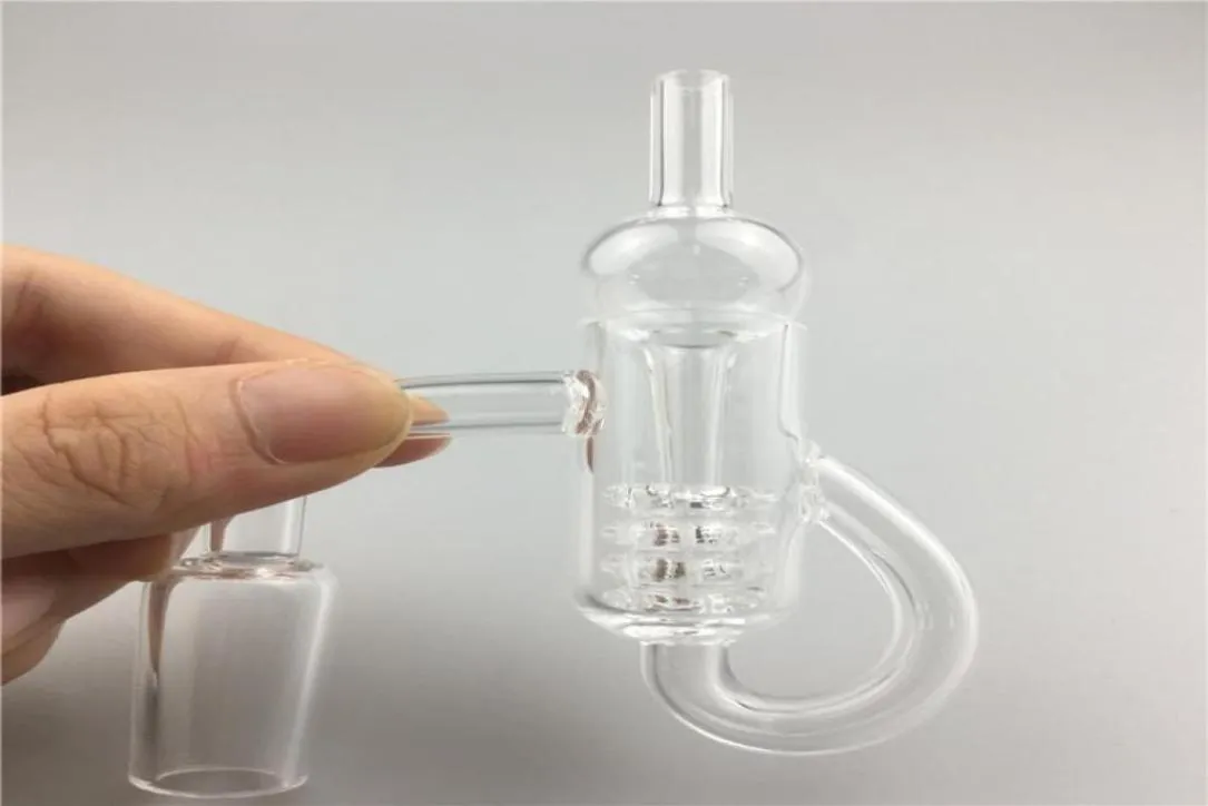 Set Quartz Diamond Loop Banger Nail Oil Noeud Recycler Quartz Banger Nail Cap Dabber Insert Bowl 10mm 14mm 18mm Mâle Femelle Degré 93760610