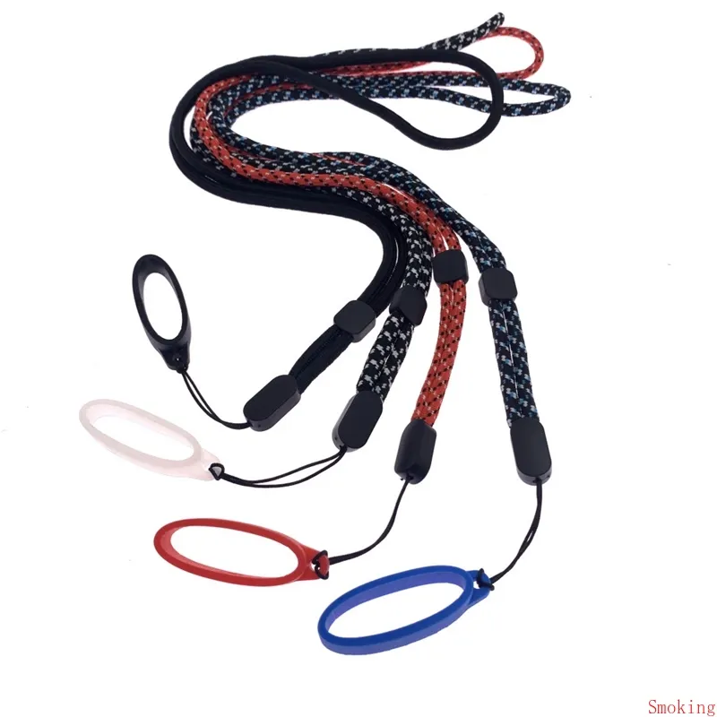 40mm Lanyard Clips Neck Rope Chain Strap Necklace with Long Adjust String Holders Silicone O Ring Fit For Cola Bottle Mini MAX CUP Disposable Pen Pod Box Mod Pods