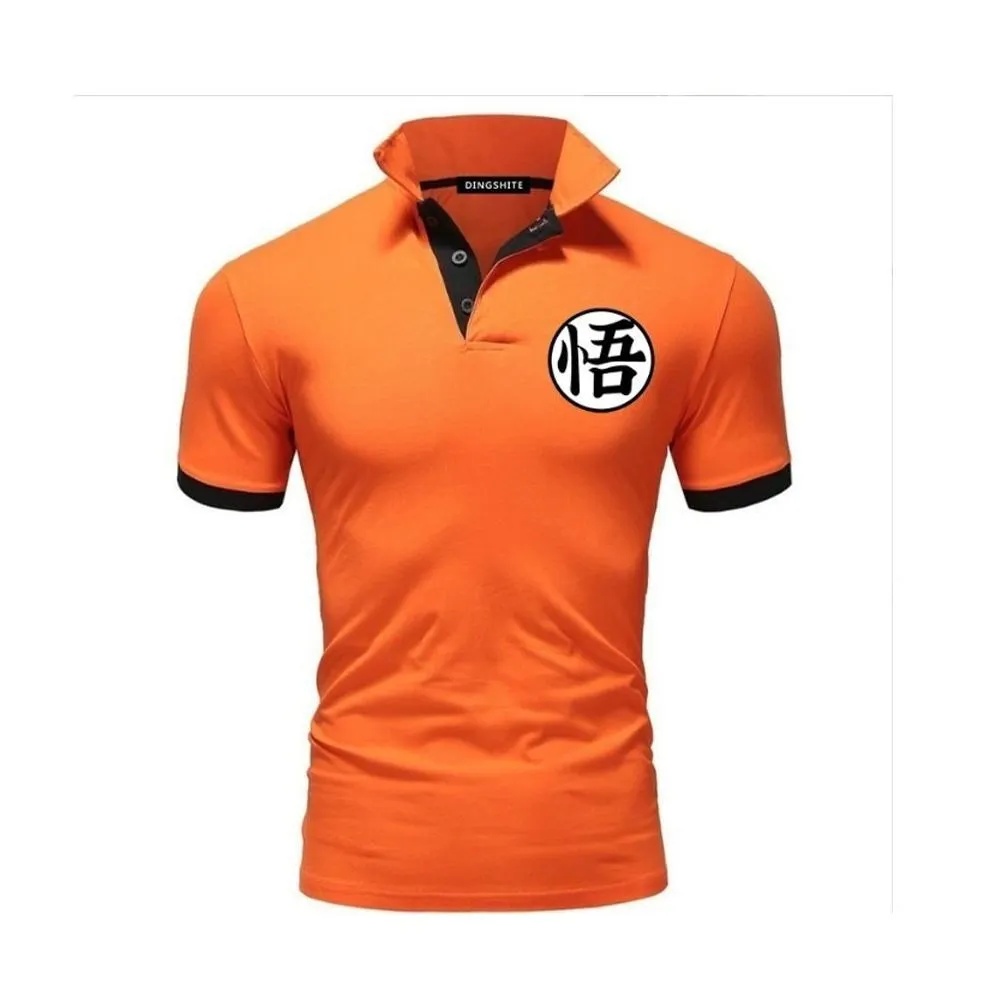 Qnpqyx Nieuwe herenmode casual T-shirt effen Goku Harajuku 3D-printen sport ronde hals retro korte mouwen top tees D Dhfag