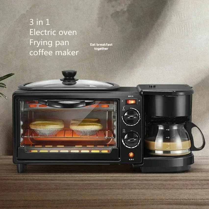 3インチの朝食メーカーマシンローストパントースターエレクトリックオーブンキッチンアプライアンスY240116