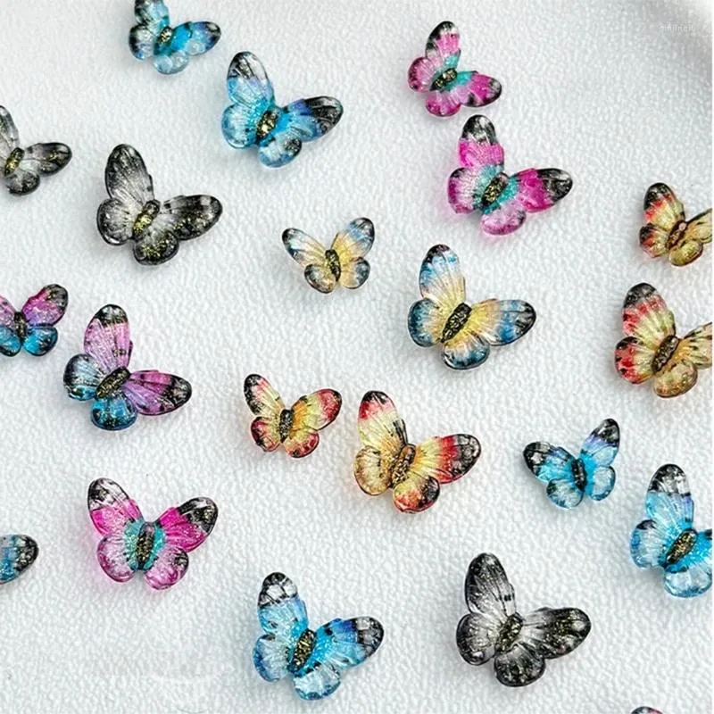 Decorazioni Nail Art Farfalla Unghie Strass Pietra Diamante Glitter Gioielli Goccia