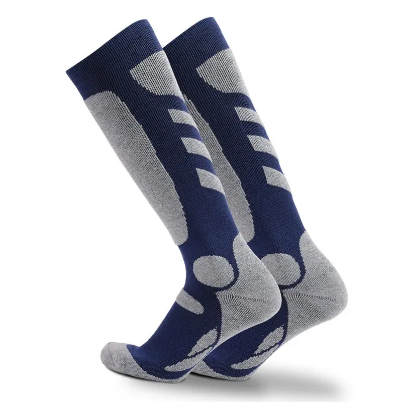 Hiver coton hommes chaussettes de Ski chaudes Sports de plein air épaissi randonnée football serviette bas bas patinage de neige thermique 240117