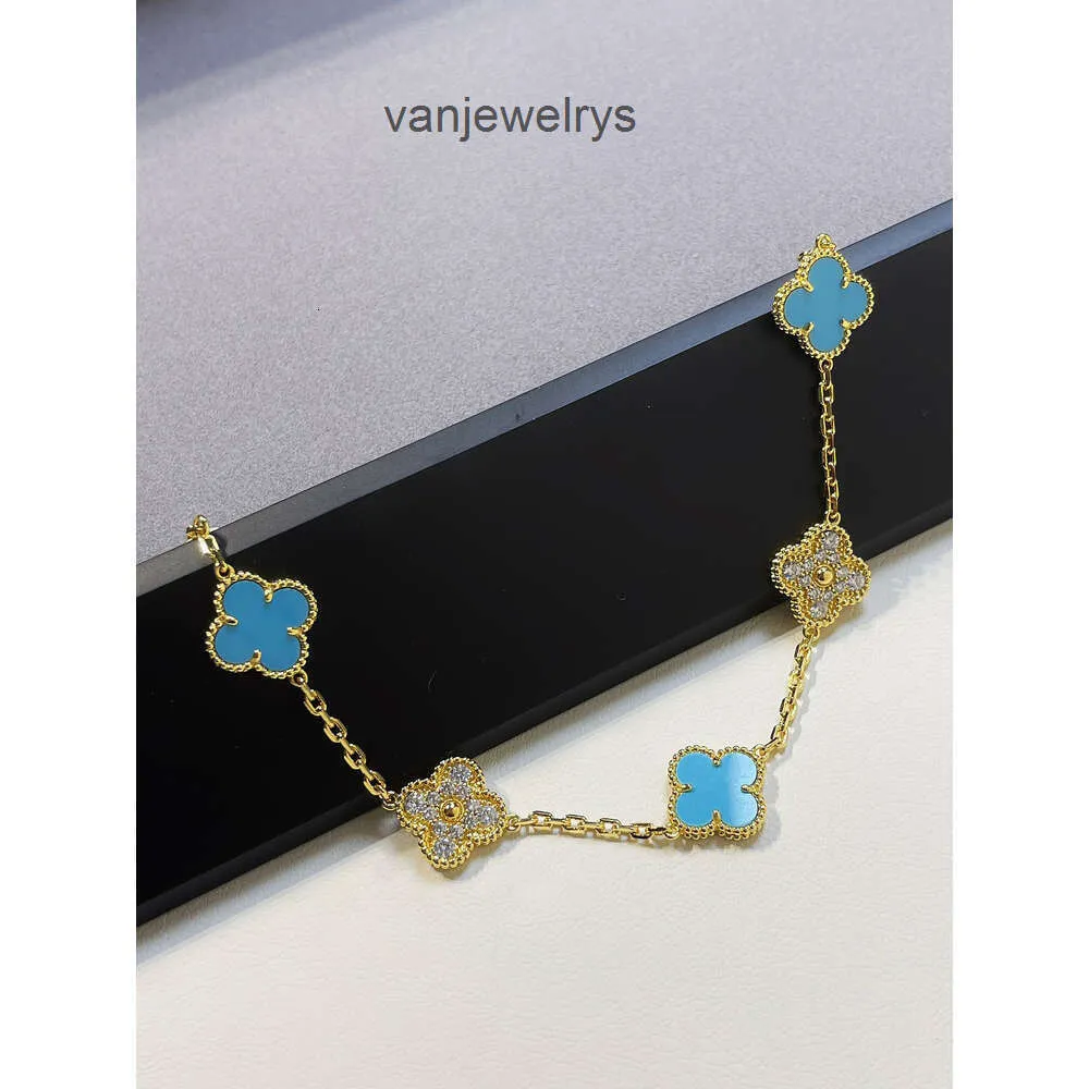 Van Jewelrys Clover Bilezik Dört Yaprak Tasarımcısı Clef Cleef Bilezikler Bilezik Tasarımcı Mücevher Moda Klasik Vanclefly Charm B