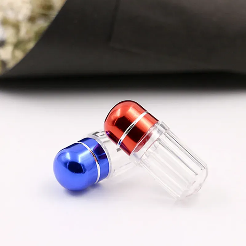 Single small capsule bottle Pill case box packaging bottles sub Splitters boxes Storage Bottless Container Travel Splitter Support Logo Customized