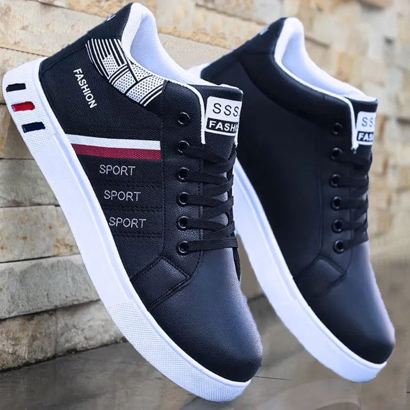 US7-US11.5 Men Sneakers Platform Size Nouvelles chaussures de course pour l'homme Casual confortable Tenis masculino noir marche de randonnée de randonnée compétitive avec Box H07 787 COMTABLE