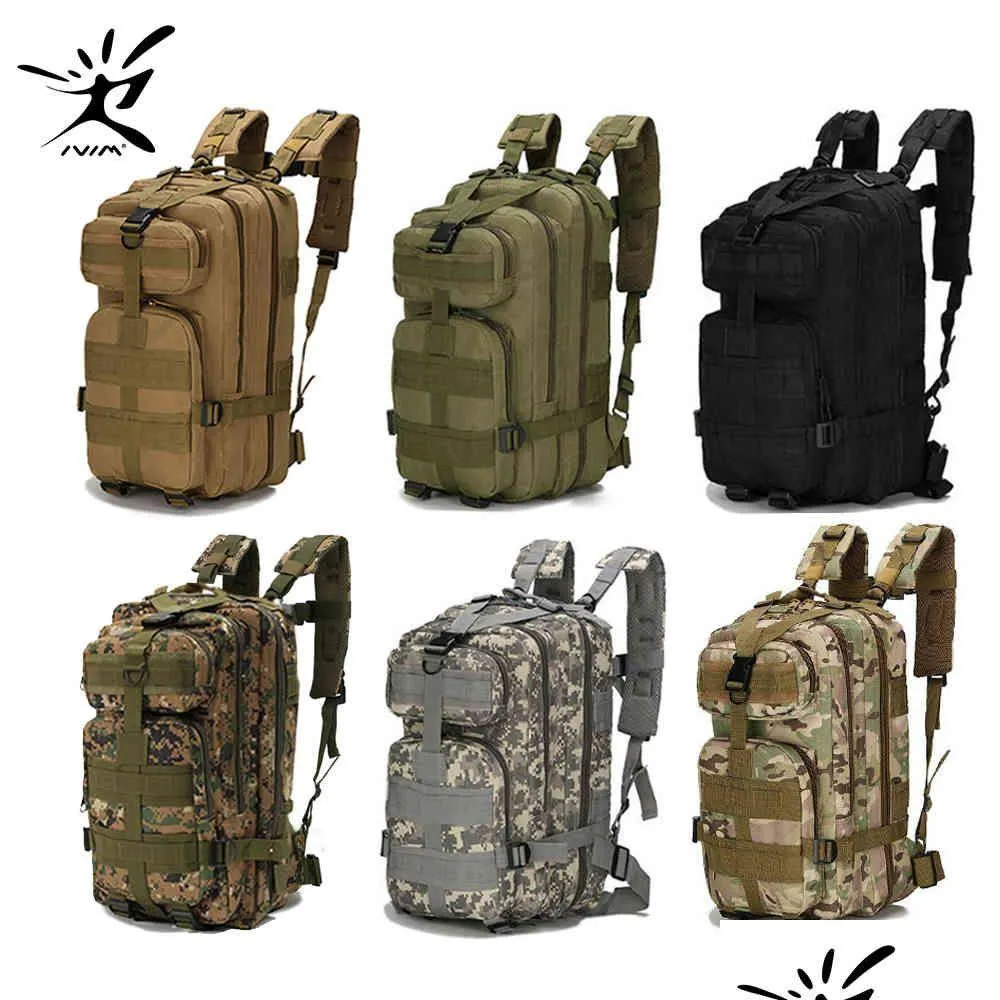 Zaini militari Zaino tattico in nylon 1000D Zaino militare impermeabile Zaino sportivo all'aria aperta Cam Trekking Pesca Caccia Borsa da 28 litri Y200 Dhuvv