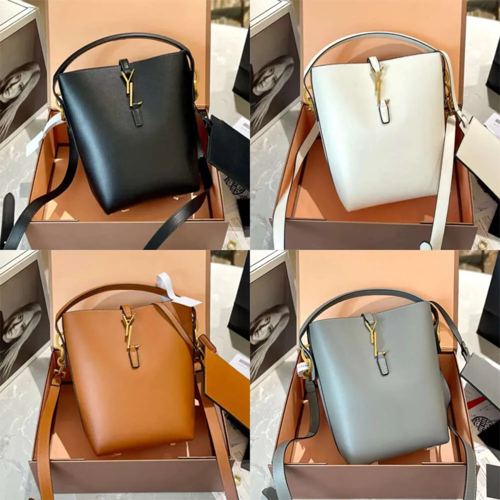 Designer tas le 37 emmer handtassen kruis lichaam metalen haak cassandre lederen dames schoudertassen hoogwaardige luxe tas emmer tas