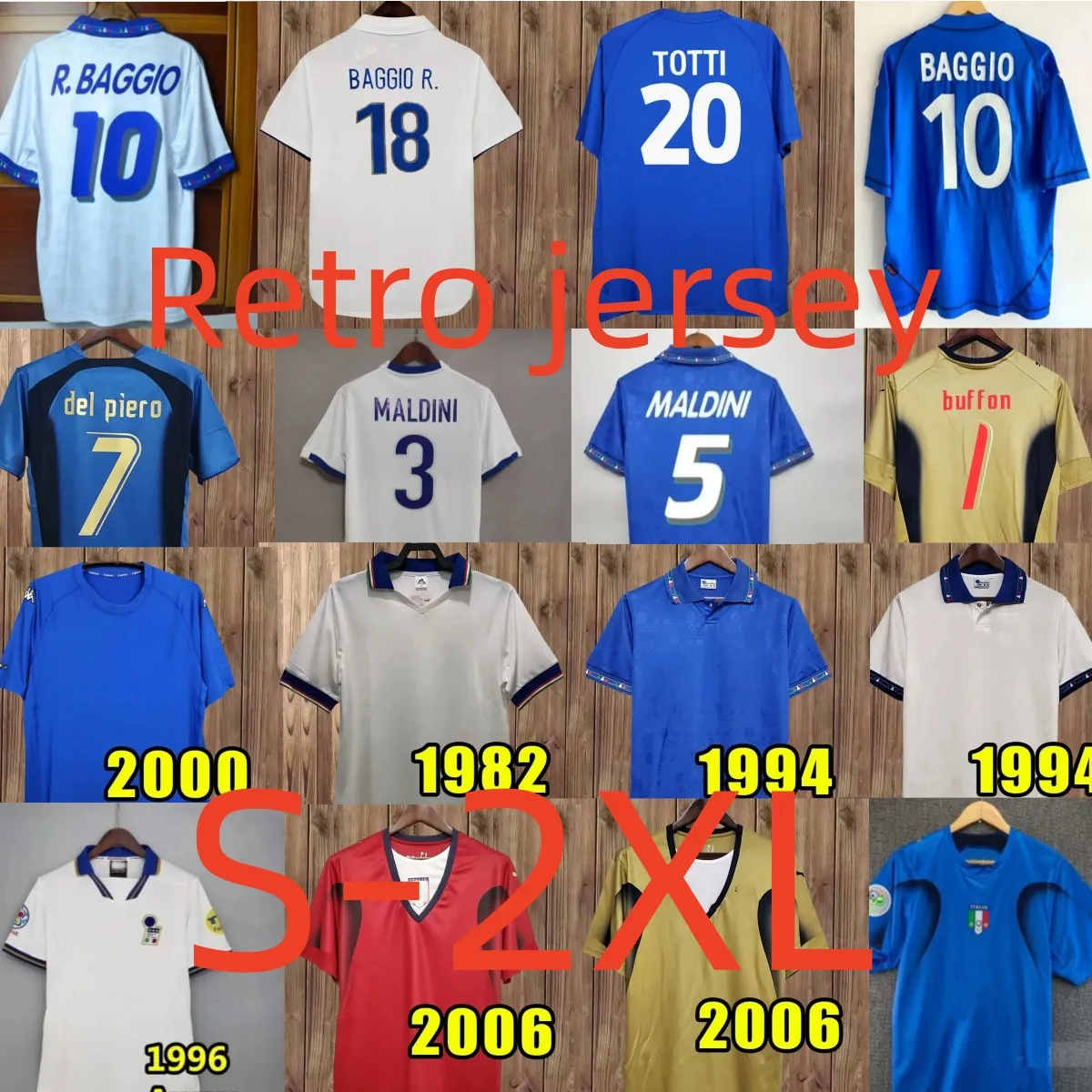 Retro Italy Soccer Jersey Italia Football T-Shirt Calcio 10 Retro Italy Soccer Jersey Italia Football T-Shirt Calcio 10