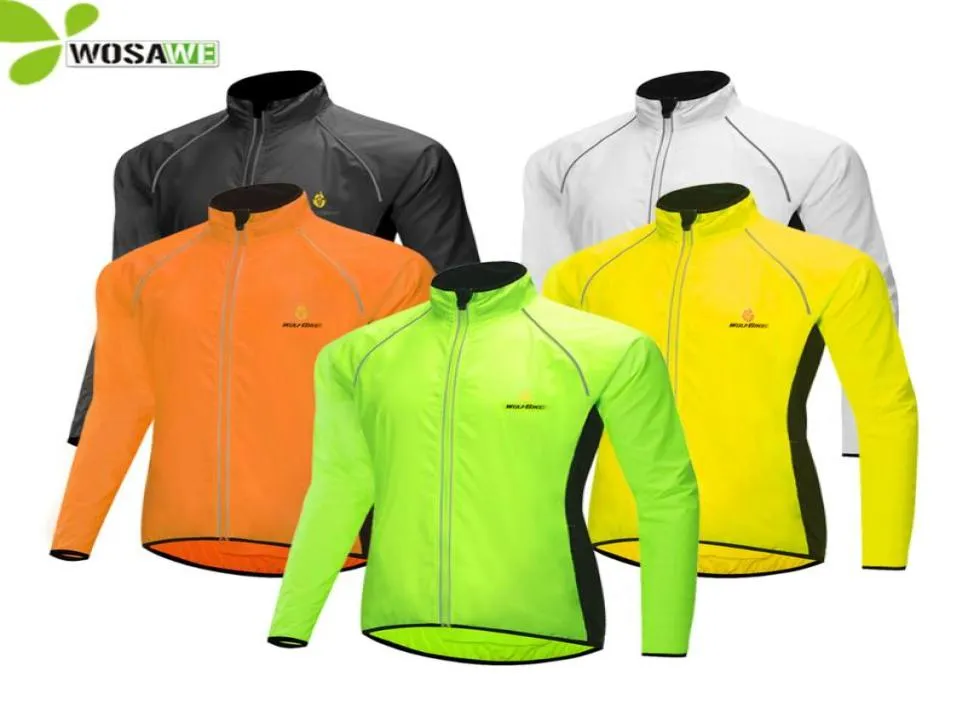 WOSAWE 5 colori giacche sportive abbigliamento di sicurezza riflettente traspirante uomo donna ciclismo bici bicicletta giacca a vento felpe9830432