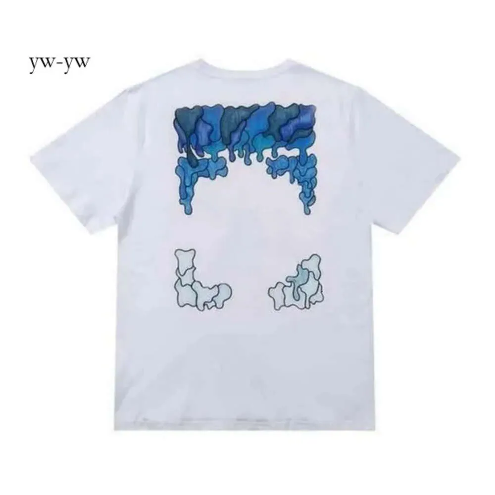 24sssummers Luxurys T-shirt da uomo e da donna Designer Abbigliamento T-shirt larghe Uomo Casual Street Graffiti Felpa T-shirt a maniche corte Offes Bianco% 90 1770