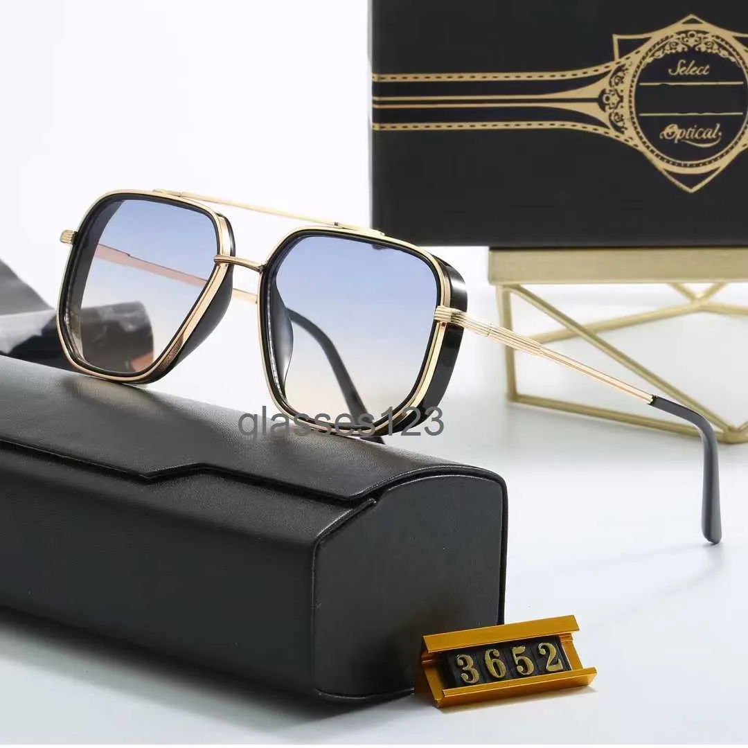 2024 Mode Cool SteamPunk Punk Style Vintage Pilot Lunettes de soleil en métal Mesh Side Shield Hip Hop Brand Design Lunettes de soleil DITA S2LM