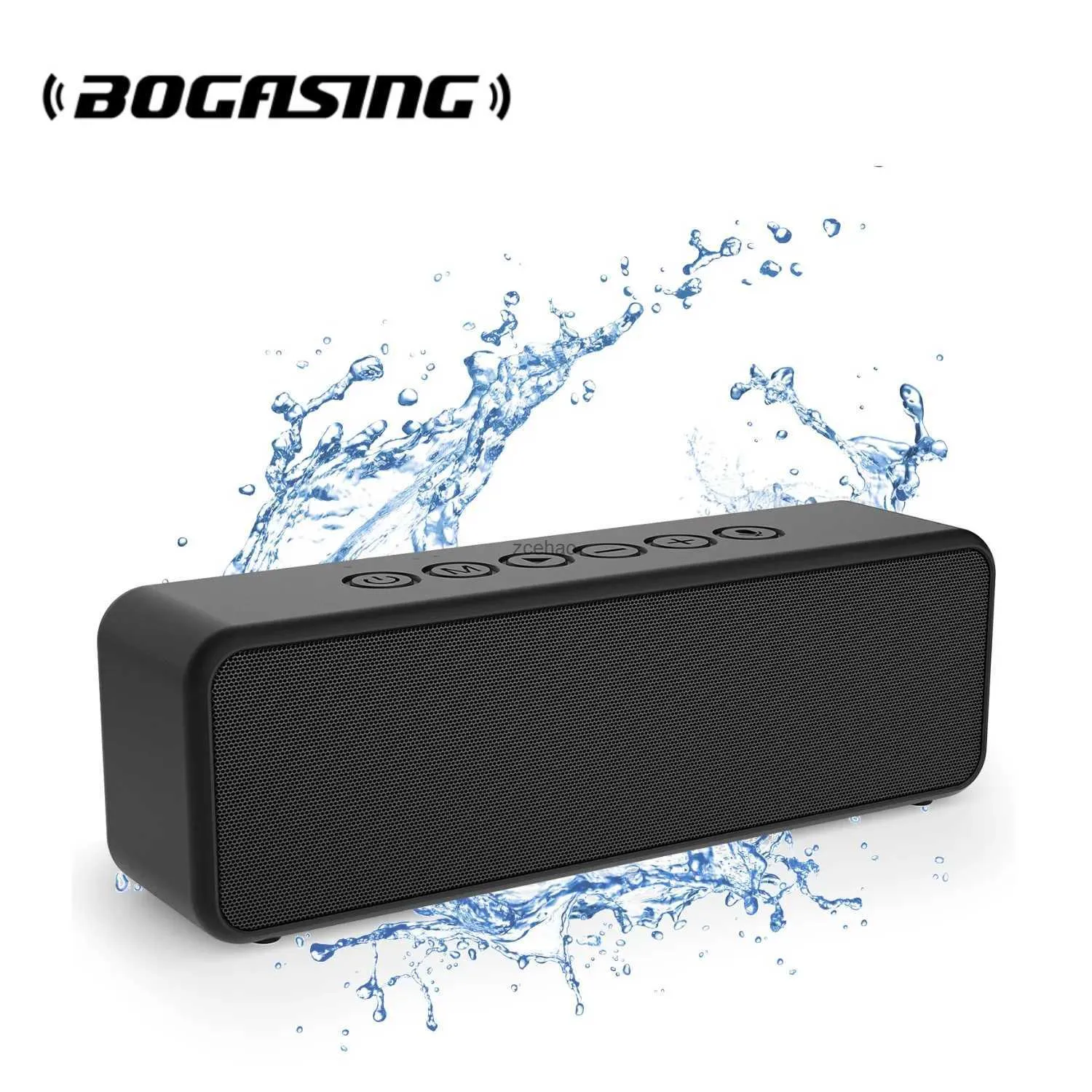 本棚スピーカーBOGASING M6ポータブルワイヤレスBluetoothスピーカー30W Better Bass 24-Hour Playtime Outdoor IPX6 Waterproof Micro SDすべての電話用