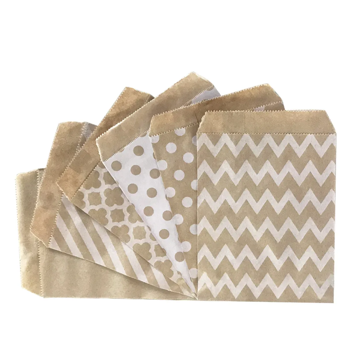 Atacado 5 * 7 polegadas papel kraft grau alimentício cozimento pastelaria sacos de embalagem eco-friendly pacote de doces bolsa de armazenamento de biscoitos envelopes formas ll