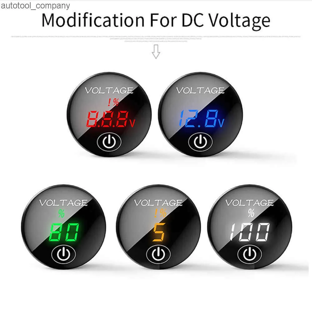 Nuovo DC 5V-48V Pannello digitale Voltmetro Tester di tensione Tester Display a LED per auto Auto Moto Barca ATV Camion Refit Accessori Auto