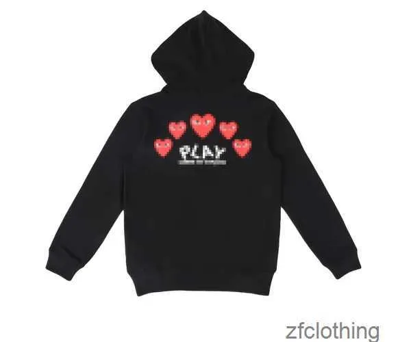 Designer Herren Hoodies Com Des Garcons Play Black Sweatshirt Cdg Red Heart Hoodie IPJ9