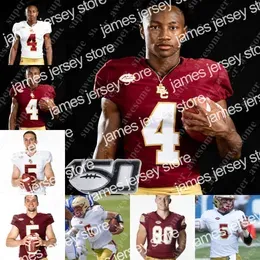 NCAA Boston College BC Football Jersey Phil Jurkovec Zay Flowers Jaiden La