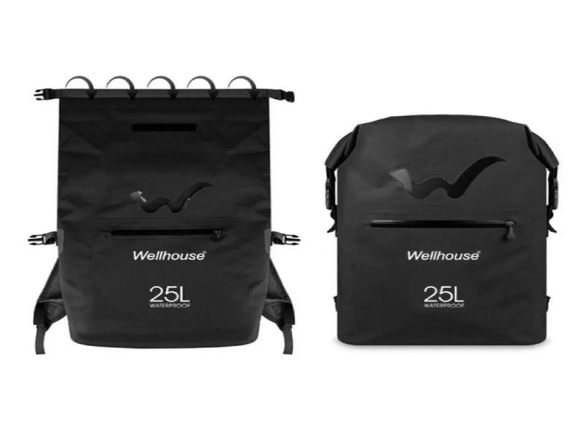 Utomhuspåsar 10L25L Portable Waterproof Bag Dry Sack Ultralight Sports Gym Ryggsäck Förvaring för simning Camping Vandring Climbing3602772