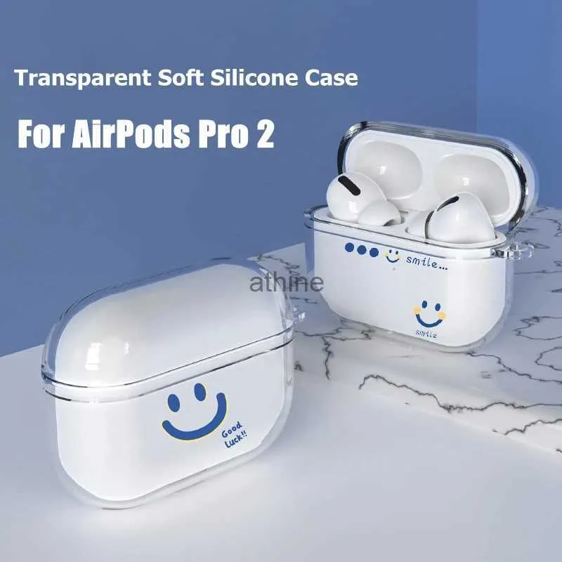 Handyhüllen Weiche Silikonhülle für AirPods Pro 2 3 1 Hülle Klare transparente Abdeckung für AirPods Pro 2 Airpod 3 Pro2 Pro 2. Generation Kopfhörerhülle YQ240117
