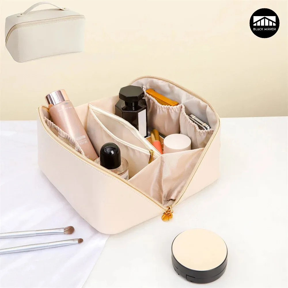 Borsa per cosmetici impermeabile da donna Custodia per cosmetici da viaggio di grande capacità Custodia da bagno portatile per articoli da toeletta 240116