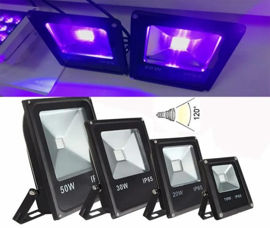 Alta potencia 10W 20W 30W 50W luz ultravioleta UV 395nm405nm Led IP65 bombilla de reflector para exteriores lámpara Spotlight5005372