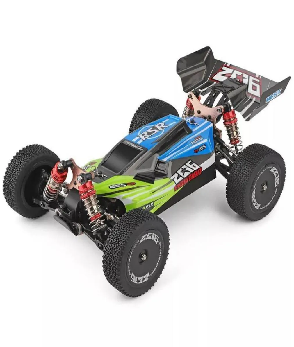 Wltoys 144001 114 24G Buggy 4WD Hochgeschwindigkeitsfahrzeugmodelle 60 km/h Racing 550 Motor RC OffRoad Car RTR Y2003175243474