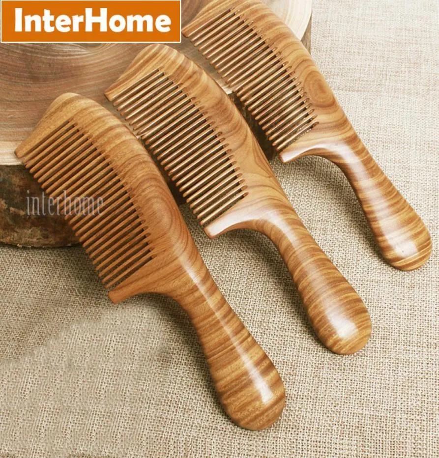 Top Grade Ebony Hair Combs Precious South American Green Macassar Wood Exquisite Craft Sandalwood Fragrance Pure Handmade Gifts9500473