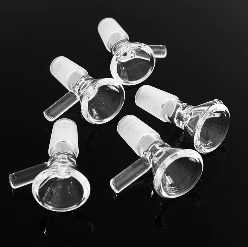 허브 슬라이드 유리 그릇 10mm 14mm 18mm hecahs with Bongs 및 Ash 포수 유리 그릇