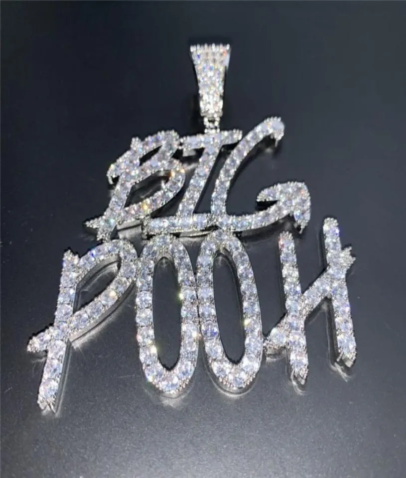 Gold Silver Colors CZ Diamond Iced Out Letter Custom Name Necklace for Women Men with 24inch Rope Chain4864290