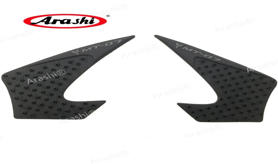 ARASHI MOTORCYCLE ANTI Slip Fuel Tank Pads för Yamaha MT07 20132016 Protector Stickers Knee Grip MT 07 2013 2014 2015 20161681172