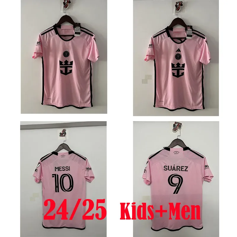 Messi 2024 25Inter Miami CF Soccer Jerseys Matuidi Jean Campana Yedlin 23 24 25Adult Shirts Football Children Suit