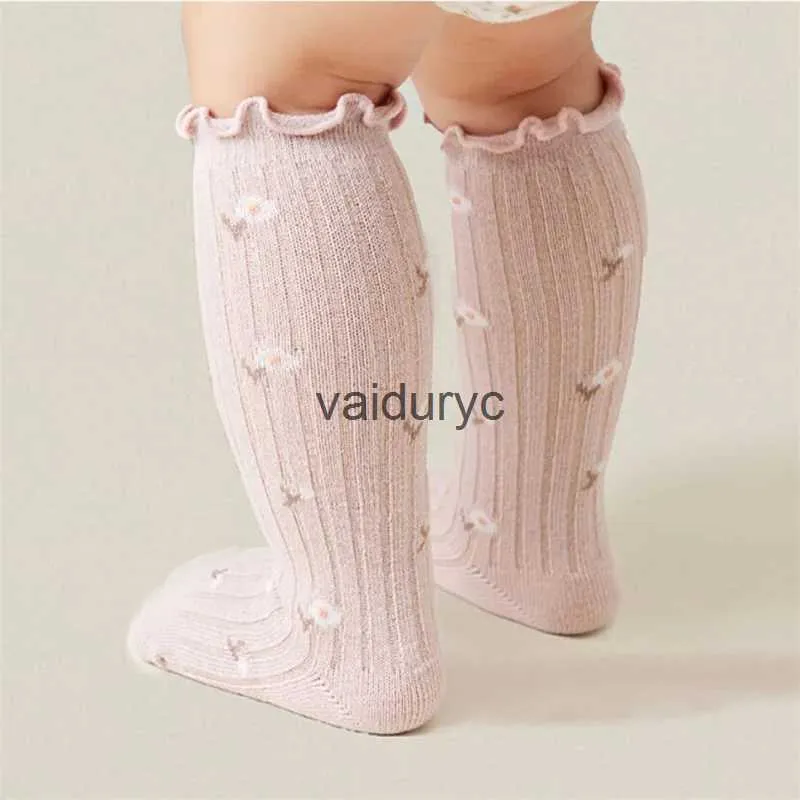 Çocuk Socks Lawadka 0-5 yıl Yenidoğan Kız Kız Çoraplar Bahar Sonbahar Moda Pamuk Baskı Çorap Kızlar İçin Toddler Giysiler Aksesuarları 2024 H240508