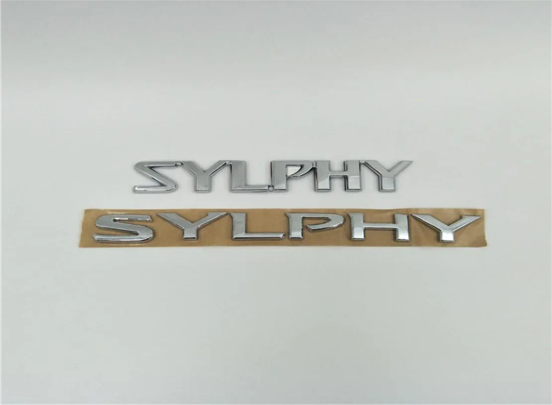 Para Nissan Sylphy emblemas parte trasera del maletero Logo letras placa de identificación pegatinas de coche 7533212