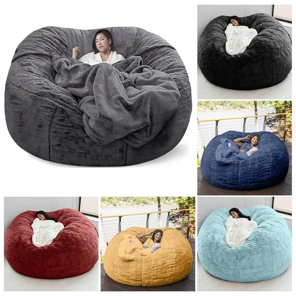 Pouf chaise coussin pratique Extra grand pouf chaise couverture Flexible pouf sac couverture fournitures ménagères 240116