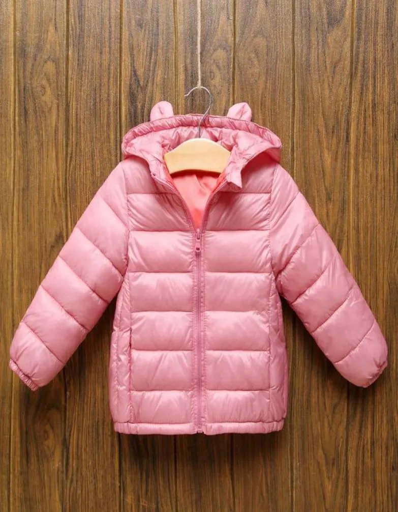 ダウンコート子供冬ジャケットの男の子の女の子の服濃い温かいフード付き子供パーカス服幼児の赤ちゃんアウタースノースーツ9055367