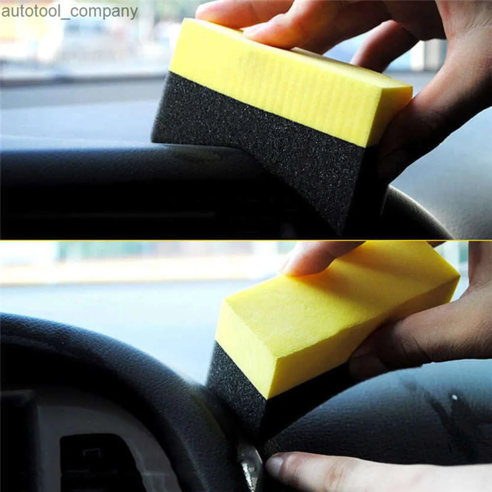 New 1Pc Multifunctional Waxing Cleaning Tool Corner Wipe Clear Residual Wax Interior Cleaning Car Accessories Spong Brush Car