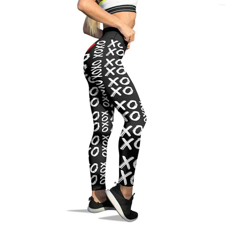 Active Pants Running Stripes For Yoga Leggings Print Lovesy Valentines Day  Womens From 26,19 €