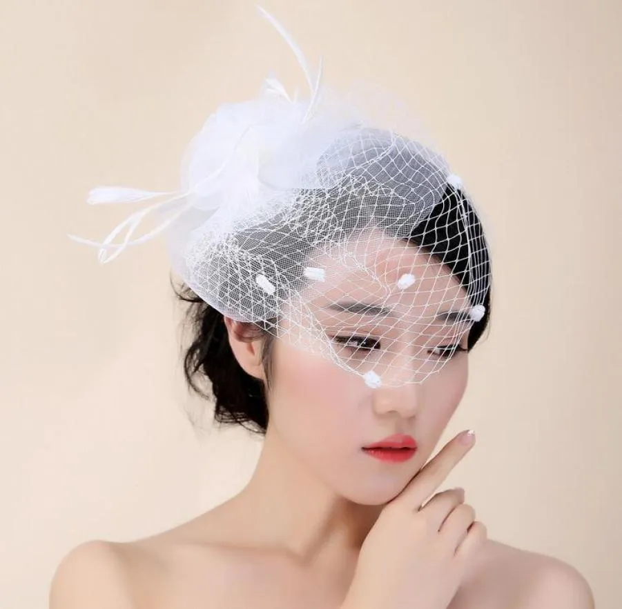 Brud huvudbonad hår lady hatt elegant mesh spets bröllop kreativ design hatt kvinnlig hatt slapup party hatt brud huvudbonad ht256658821